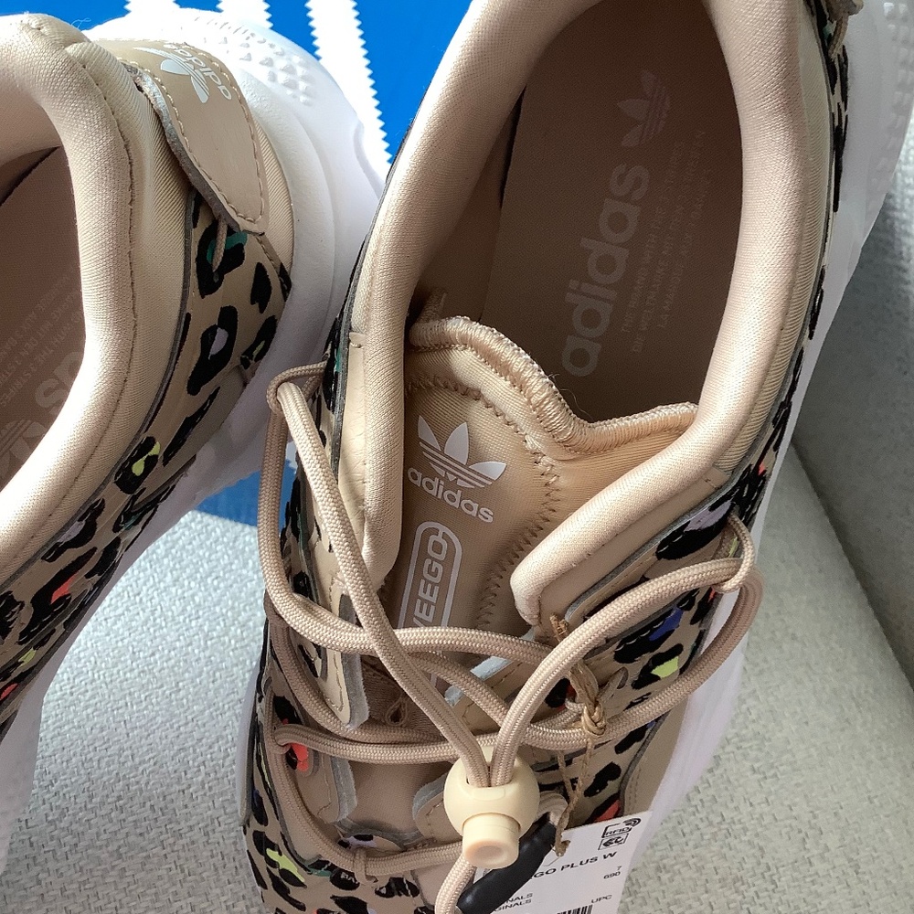 Nwt Adidas Women Ozweego Plus Leopard Sneakers-8.5 - Picture 9 of 9